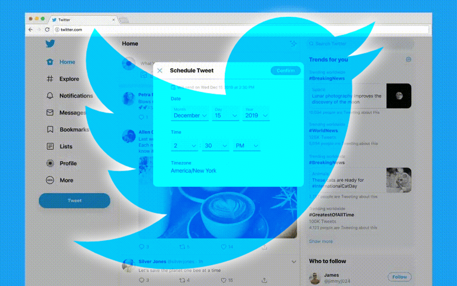 Twitter teste la programmation des tweets