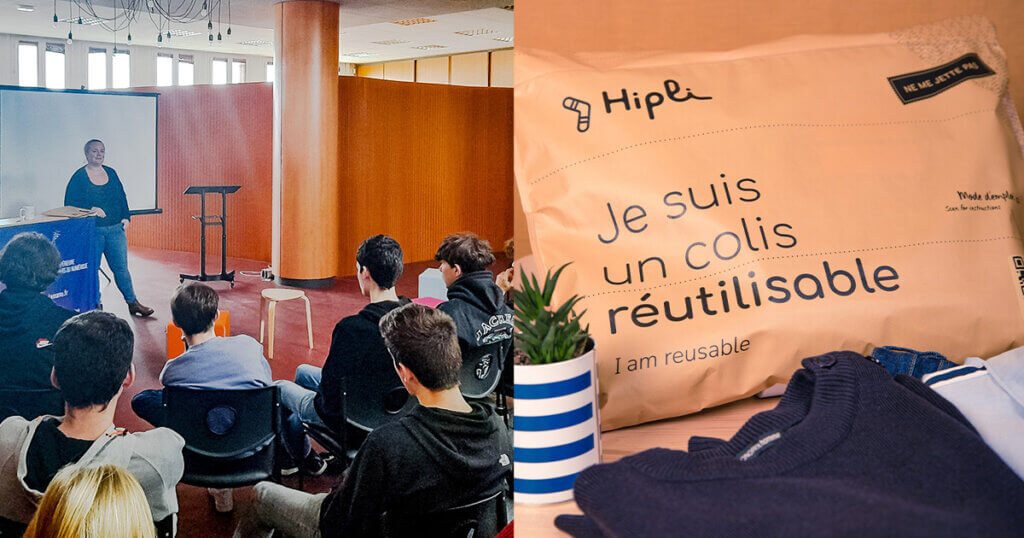La Startup Hipli à La Manu au Havre pour présenter le colis réutilisable