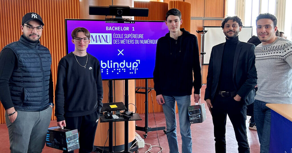 Revue de projet pour la startup Blindup par les étudiants de La Manu au Havre