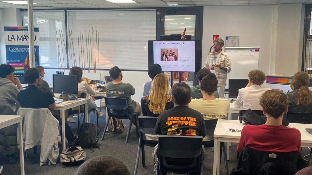 L'agence de création Kakkoï Studio à la rencontre des étudiants de La Manu à Compiègne