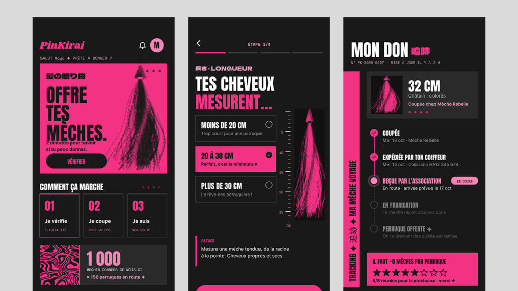 Une application pour faciliter le don de cheveux à l'occasion d'Octobre Rose