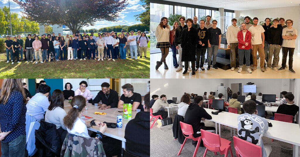 Photos de rentrée des étudiants de Bachelor à l'école La Manu de Chartres, Amiens, Compiègne et Le Havre