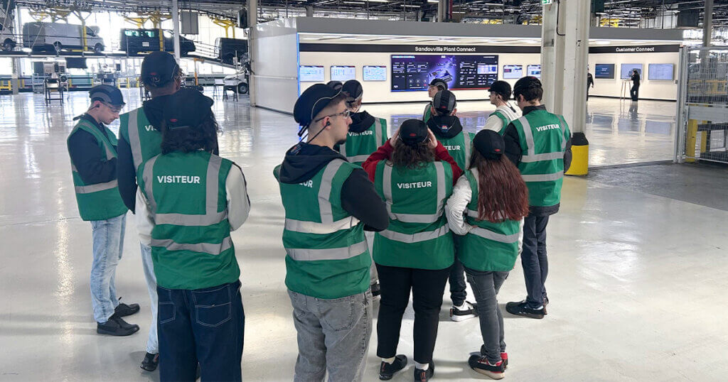 Visite de l'usine Renault Sandouville par les étudiants de La Manu Le Havre